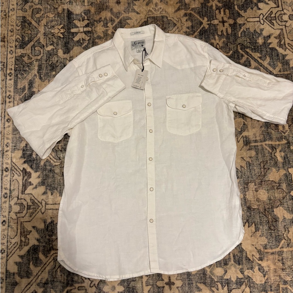 White Casual Men's Shirt